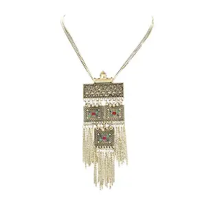Designer Antique Oxidized Golden Necklace for Women and Girls
