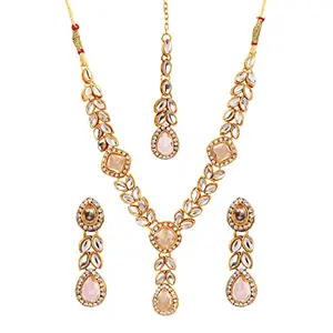 Designer Traditional Gold Plated Kundan Jewellery Set for Women (Gold)