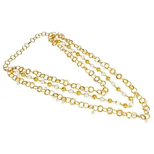 Gold Plated Multi Layer Link Chain for Women