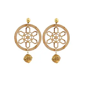 Stylish Light Weight Wooden brown Earrings for Women
