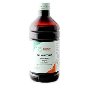 Sitaram Balamritham 450ml Ayurvedic Syrup for Optimum Nourishment and Health Management of Effective for of Appetite Vomitting Diarrhoea and Malabsorption .