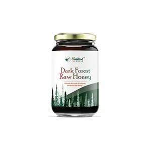 Riddhish HERBALS Dark Forest Raw Honey | Organic Honey Raw Unprocessed Forest Honey | 100% Pure Natural Honey | Energy & Support for Adults & | Raw Unpasteurized Honey 500g