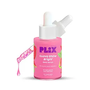 PLIX - THE PLANT FIX 3% Glycolic Acid Guava Serum For Glowing Skin & Gentle Exfoliation | Visibly Minimizes Dark Spots | For Women & Men All Skin Types | 30 ml