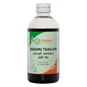 Sitaram Ayurveda Brahmi Oil | Brahmi Thailam 200 ml (Pack of 1)