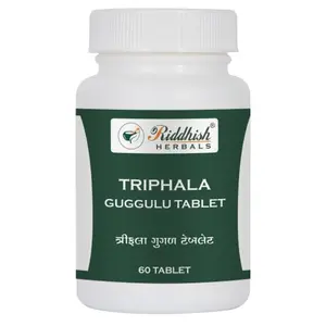 Riddhish HERBALS Triphala Guggulu Tab. | Each of 60tab.| Pack of (3) | s Stomach Disorders and 