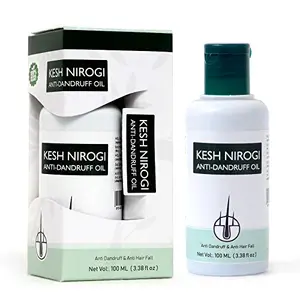 Kesh Nirogi Anti Dandruff Hair Oil with Flip Top Cap Herbal Dandruff and Dry Scalp each 100 ml - Pack of 2