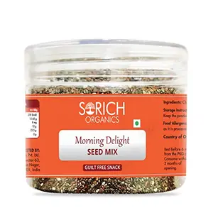 Sorich Organics Morning Delight Seeds Mix 200gm | Raw Seeds Mix for Eating | Super Seeds Mix for | Healthy Snacks | Diet Food | Vegan | | Zero