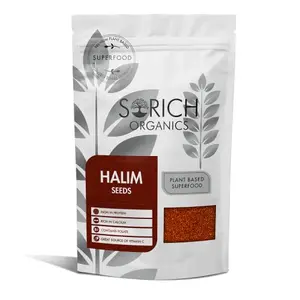 Sorich Organics Halim Seeds 200gm | Halim Seeds Organic for Eating | Aliv Seeds | Haleem Seeds | Garden Cress Seeds | Non-GMO | High in Fibre & Omega-3