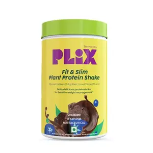 PLIX Fit & Slim Smoothie For Healthy Management and | 500g Chocolate Flavour Pack | Low-Meal Replacement Shake | Pumpkin Watermelon And Sunflower Seeds Enriched | Vegan