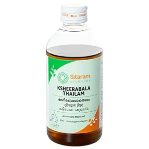 Sitaram Ayurveda Ksheerabala Thailam 200 ml (Pack of 1) | Kerala Ayurvedic Ksheerabala Tailam Oil