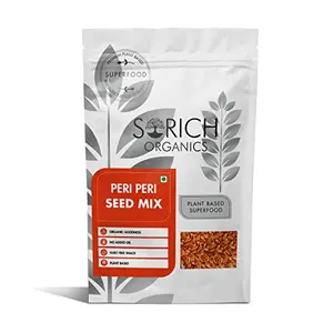 Sorich Organics Peri Peri Seeds Mix 65 Gm - Blended with Pumpkin Seeds Flax Seeds Watermelon Seeds Sunflower Seeds Spices and Condiments |