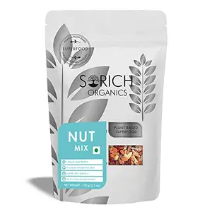 Sorich Organics Nut Mix 150gm | Nut Mix Dry Fruits | Mixed Dry Fruits and Nuts | High Protein Healthy Snacks | Diet Food | | Rich in Vitamin E