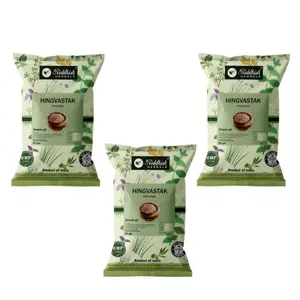 Riddhish HERBALS Hingvashtak Powder Enhance fire and Improve the Appetite - Pack of 3 (each of 50g)