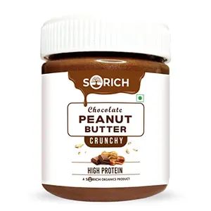 Sorich Organics Chocolate Peanut Butter Crunchy 350g | Crunchy Peanut Butter 350gm | No ed Sugar | High Protein | No Palm Oil | Vegan | | No | 100% Natural