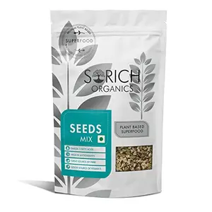 Sorich Organics 6 in 1 Seeds Mix 400gm | Mix Seeds for Eating | Mixed Seeds for Management | Mix Seeds for Hair Growth Skin | Healthy Snacks | Diet Food | er