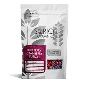 Sorich Organics Premium Whole Dried and Cranberry Fusion 150gm | Mix | Mix Berry Dry Fruit | Healthy Snacks | Antioxidant Rich | Vegan | Free