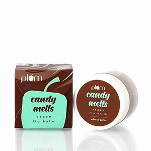 Plum Candy Melts Vegan Lip Balm | Mint-o-Coco | With Natural UV Protection Ultra Moisturization & ed Shine for Lips | 100% Cruelty Free