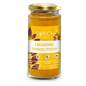 Sorich Organics Lakadong Turmeric Powder from Meghalaya 100gm | Lakadong Haldi Powder | High Curcumin Level | | Rich in Zinc Fiber Iron Vitamin C B6