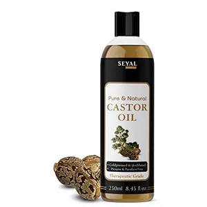 Seyal Castor Oil Pure & Natural Pressed Organic For Hair Growth Face & Skin (250ml)