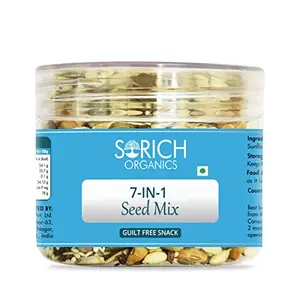 Sorich Organics 7 in 1 Seeds Mix 175gm | Mix Seeds for Eating | Mixed Seeds for Management | Mix Seeds for Hair Growth Skin | Healthy Snacks | Diet Food | er