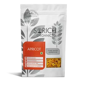 Sorich Organics Dried Turkish Apricots 200g | Apricots Dry Fruits 200gm | Sun Dried Seedless Apricots/Khumani | Vegan | | | Healthy Snacks