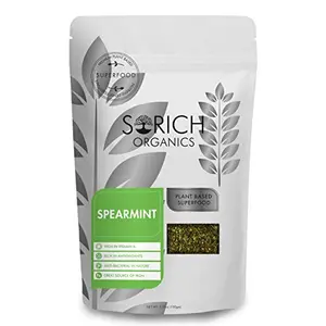 Sorich Organics Spearmint Herbal Tea 100gm | Spearmint Tea for PCOS PCOD | Spearmint Tea Leaves | Helps with Hormonal Imbalance Unwanted Facial Hair Acne | 