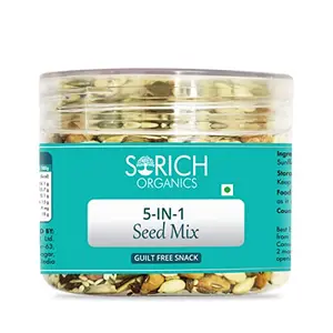 Sorich Organics 5 in one Seeds Mix 175g - Pumpkin Sunflower Flax Chia Watermelon Seeds Mix