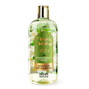 Vedic Valley Body Massage Oil 300 ml for Smooth Skin Improves Circulation s used in Aromatherapy Exotic SPA & Relives Body Certified Natural for Men & Women (Lemon Grass)