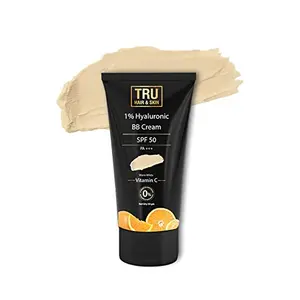 Tru Hair & Skin Hyaluronic BB Cream with SPF 50 (Warm White)