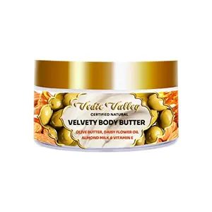 Vedic Valley Certified Natural Body Butter Velvety With Olive Butter & Almond Milk (250 g)