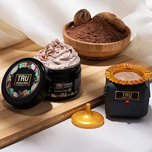 TRU HAIR & SKIN Cocoa & Shea Body Butter with Free Heater | With 72 Hrs Moisturization | Helps to Heal Dry Skin-100gm