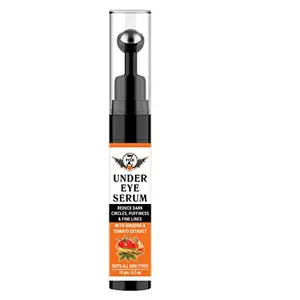 7 Fox Under Eye Serum Roll On for Dark Circles for Men & Women enriched with Vitamin E Ginseng Extract Retinol with Cooling Massage Roller to Dark Circles Puffiness and Fine Lines 15ml