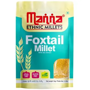Manna Foxtail Millet(Kaon/Kang /Kangni/Kakum/Navani/korralu/Korra/thinai) 1kg Pack