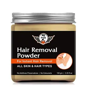 7 Fox Hair Removal Powder For All Hair Removal- Hands Legs Underarms Bikini Area 100gm