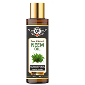 7 Fox Pure & Natural Neem Oil For Anti Dandruff Hair Fall Oil 100ml