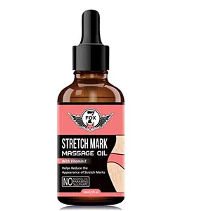 7 Fox Natural Stretch Oil 7 in 1 Natural Bio Oil - Clinically Proven Formula - Toxin-Free and Mineral-Oil-Free Elasticity Belly Oil 30 ml