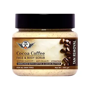 7 Fox Arabica Coffee Face Scrub With Coffee Caffeine And Cocoa Butter For Face 100 gm