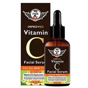 7 Fox Improved Vitamin C Face Serum for Skin Brightening Anti Aging Glowing Skin For Men & Women 30ml