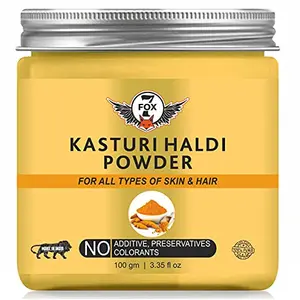 7 Fox Organic Kasturi Haldi Powder for Brightening & Glowing Skin Face Pack 100gm