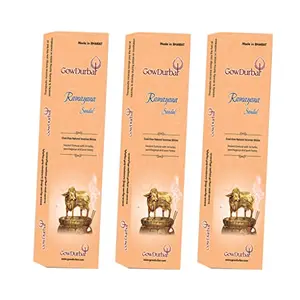 GOW DURBAR Ramayana Sandal Fragrance Incense Sticks Agarbatti Pack of 3