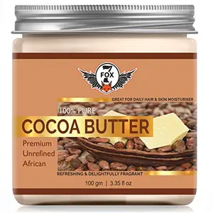 7 Fox Cocoa Butter for Skin Moisturizer Body Lotion cream and dry Great For Face Skin Body & Lips