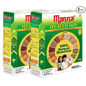 Manna Health Mix Grainsfamily Pack (1Kg) - Pack of 2