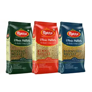 Manna Mixed Millets Combo Pack of 3 (Foxtail Millet 500g Kodo Millet 500g &Barnyard Millet 500g)
