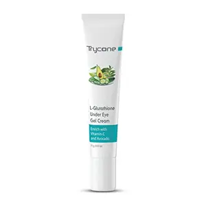 Trycone L- Glutathione and Vitamin C Under Eye Cream Gel for Dark circles Enrich with Natural Actives 15 gm