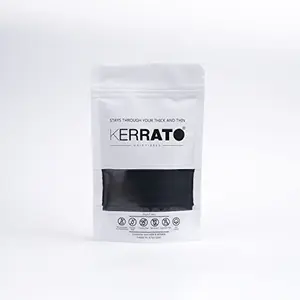 Kerrato Hair Fibres Refill Pack (Dark Brown) 50gm | Natural Keratin Hair Thickening Fibers for Thin Hair | Men & Women | Covers bald spots in 10 seconds