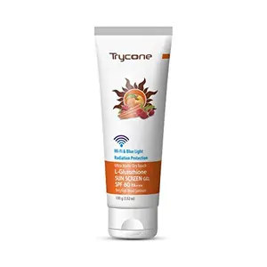 Trycone L- Glutathione & Vitamin C Gel with Ultra Matte Dry Touch SPF 60 PA+++ Enrich with Radicare Gold & Natural Actives Wi-Fi & Blue Light Radiation Protection 100 Gm