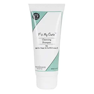 Fix My Curls Cleansing Shampoo | Curly And Wavy Hair | Enriched with Apple Cider Vinegar Tea Tree & Rosemary Oil Anti-frizz | Anti-itch & pH Balanced | Paraben and Silicone Free (50ml)