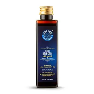 Shesha Naturals Ayurveda Neeli Bringadi Ayurvedic Hair Oil for Hair Growth and Hair Fall Control 100ml Classical Ayurvedic Formulation