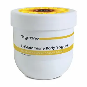 Trycone L Glutathione and Vitamin C Skin Whitening Body Yogurt Enrich with Vitamin-C and Sunflower Oil with SPF -15 200 Gm