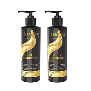 KERATINE PROFESSIONAL Keratin + Smoothing Shampoo and Mask Combo -300 ML Each